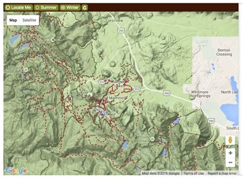 Mammoth Lakes Trail System Map Mammoth Mountain, Mammoth Lakes ...