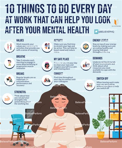 10 things you can do every day at work that can help you look after your mental health ...