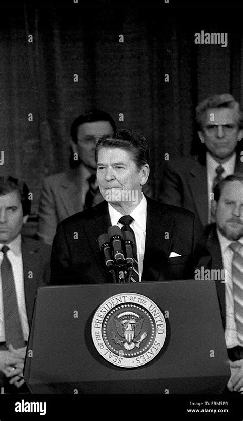 Washington. DC., USA 30th January 1984 President Ronald Reagan attends the National Religious ...