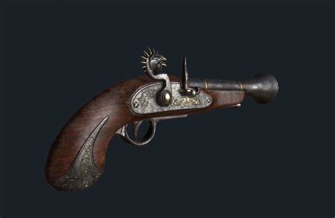 ArtStation - Fantasy Blunderbuss Pistol, Thomas Lehmkuhl | Pistol ...