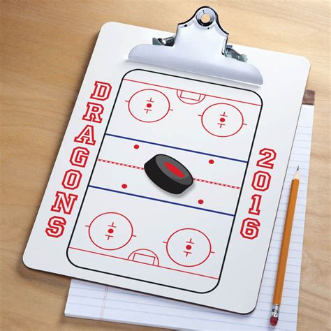 Our personalized clipboard makes a great gift for the ice hockey coach ...