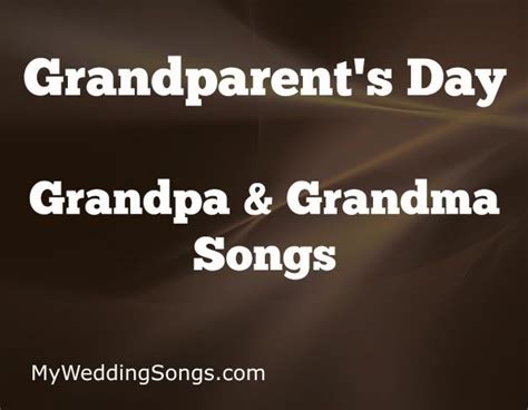 Grandpa Grandma Songs - Grandparent's Day Top 10 Songs List ...