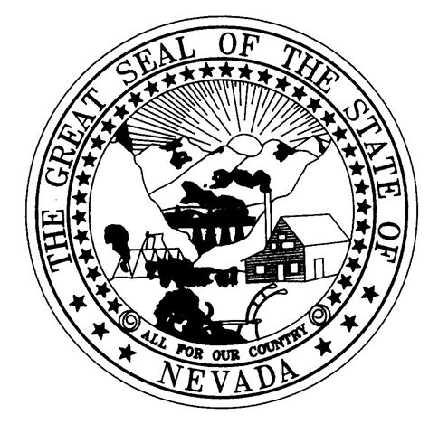 Nevada State Seal Coloring Page Sketch Coloring Page 16848 | The Best ...