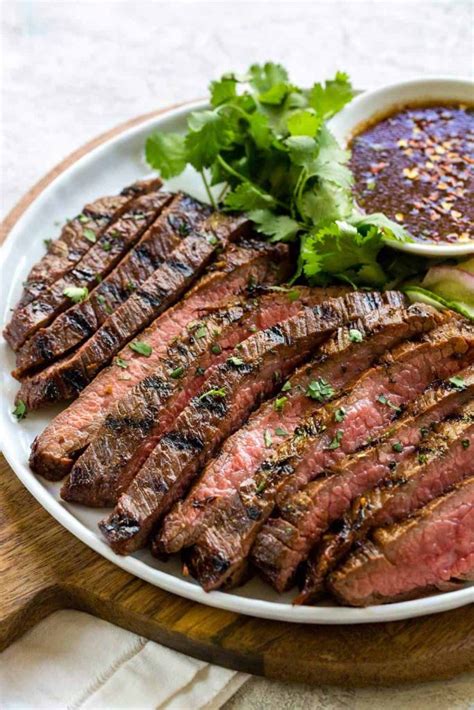 Grilled Flank Steak with Asian Marinade | Cooking Frog