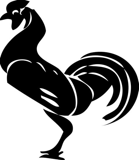 Free Fighting Rooster Silhouette, Download Free Fighting Rooster Silhouette png images, Free ...