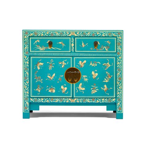 Oriental decorated blue sideboard | Painted sideboard, Furniture, Oriental