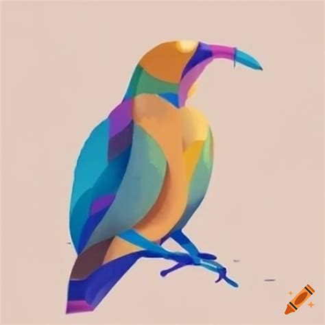 Hybrid human-bird concept art