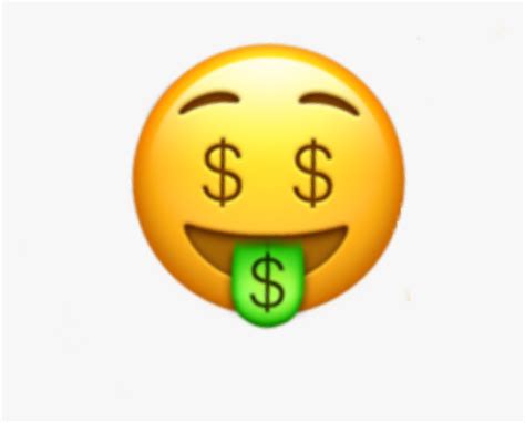 #money #face #emoji #moneyeyes #eyes #iphone #sticker, HD Png Download - kindpng