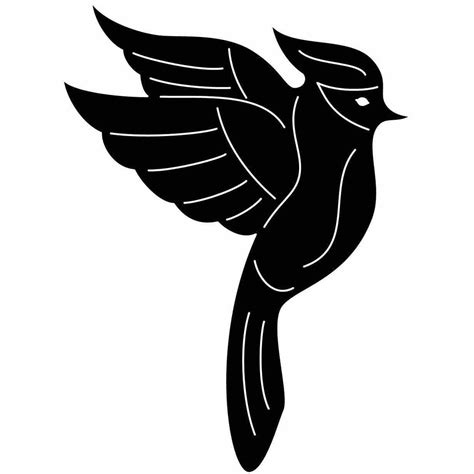 Free Cardinal Bird Flying-DXF files Cut Ready CNC Designs-DXFforCNC.com