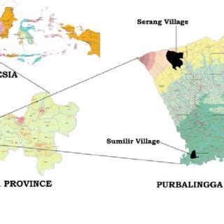 1 Map of Purbalingga district (not for scaling) | Download Scientific ...