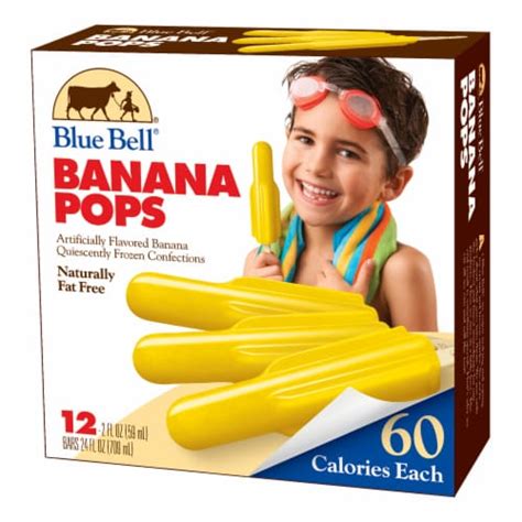 Blue Bell® Banana Ice Pops, 12 ct / 2 fl oz - Kroger