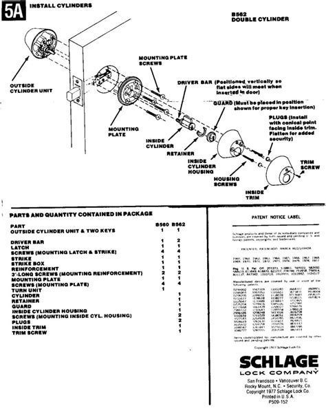 Schlage Deadbolt Manual | Bruin Blog