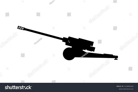 Artillery Cannon Icon Army Artillery System Stock Vector (Royalty Free ...