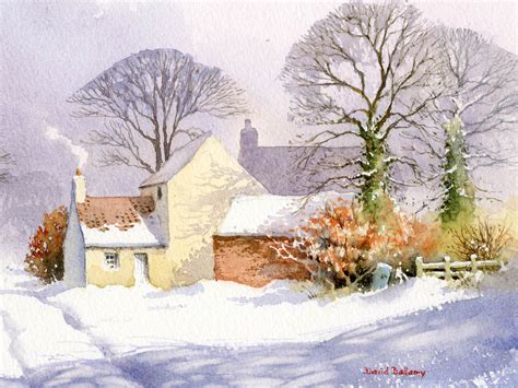 DavidBellamyArt: Five Tips for Painting Snow Scenes in Watercolour