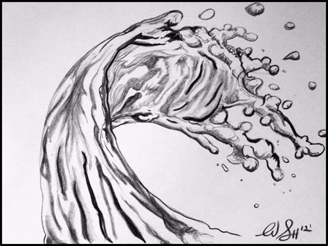 Best Of How to Draw Water with Pencil Step by Step | Pencil drawings of ...