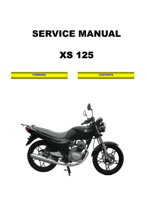 SERVICE MANUAL XS 125 | Manualzz