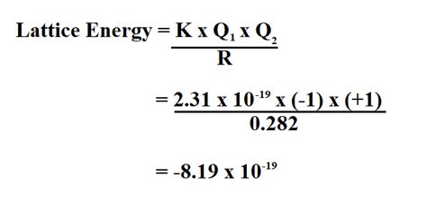 How to Calculate Lattice Energy.