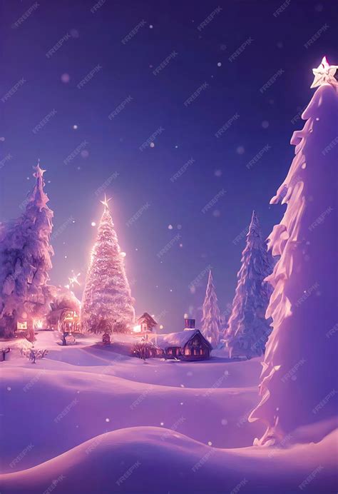 🔥 Free download Premium Photo Christmas landscape wallpaper beautiful ...