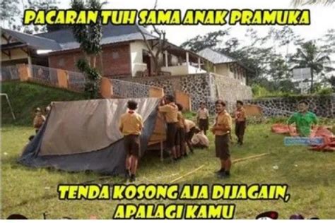 12 Meme Lucu Gombalan Romantis ala Anak Pramuka, Kece!