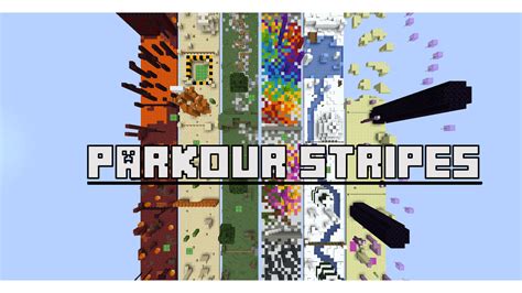 Download «Parkour Stripes» (6 mb) map for Minecraft