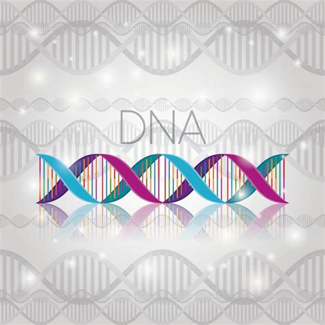 Premium Vector | Dna molecule on line structure