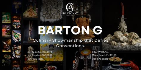 Barton G Restaurant: A Culinary Wonderland for the Senses