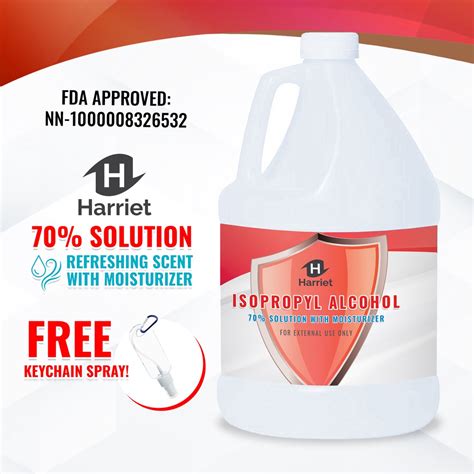 Harriet 70% Isopropyl Alcohol Disinfectant Antiseptic 1 Gallon With Freebie | Shopee Philippines