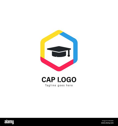 University logo template design. University logo with modern frame isolated on white background ...