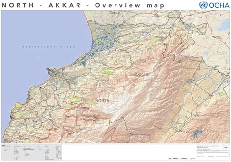 Lebanon: North- Akkar - Overview map - 14/06/2017 | OCHA