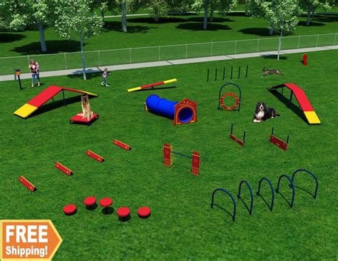 Complete Dog Park Agility System | www.noahsplay.com | Dog playground, Dog park, Dog agility ...