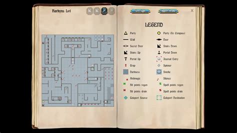 Bard's Tale 1 Remastered - Castle, Level 1 Map | Boards o' Magick - The Stuff of Legends, Right Boo?