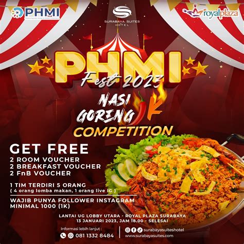 Tantangan Ikut Lomba Makan Nasi Goreng Super Pedas di Agenda 'PHMI Fest' - Harian Surabaya