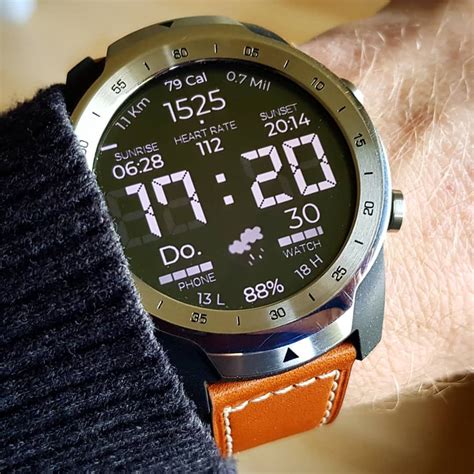 digitONE, Wear OS Watchface, TicWatch Pro | Watches for men, Smart watch, Luxury watches for men