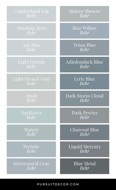 Behr Gray Paint Colors 2020 - bmp-leg