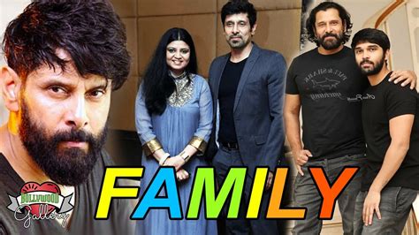 Chiyaan Vikram Family With Parents, Wife, Son, Daughter and Uncle - YouTube