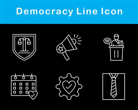 Democracy Vector Icon Set 20651333 Vector Art at Vecteezy