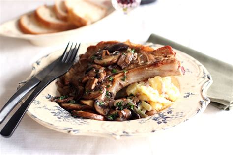 Veal Chops with Mushrooms | Veal chop, Veal recipes, Stuffed mushrooms