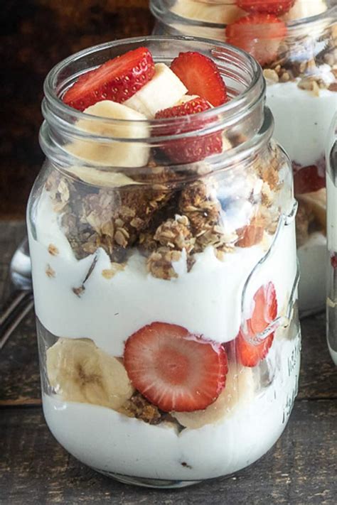 Strawberry Banana Granola Parfait - A Food Lover's Kitchen