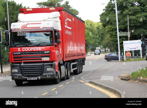 A truck traveling along the A23 road in Coulsdon, Surrey, England Stock ...