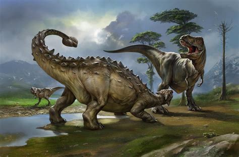 Ankylosaurus vs. T-Rex by EldarZakirov on DeviantArt | Dinosaur pictures, Dinosaur illustration ...