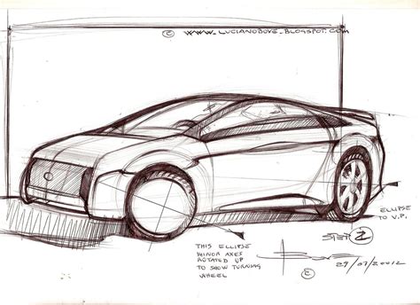 Car sketch tutorial by Luciano Bove – lucianobove.com