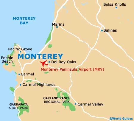 California Map Monterey