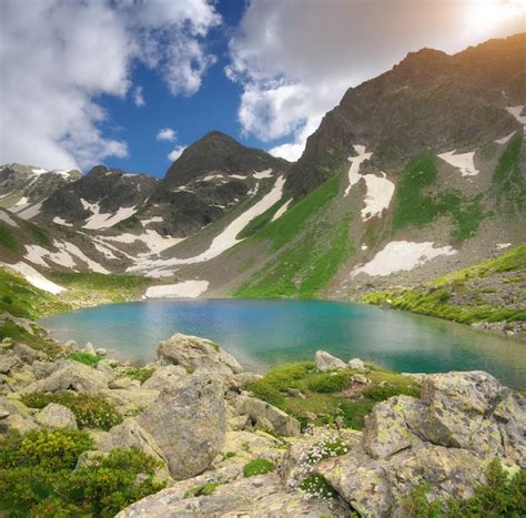 Premium Photo | Beautiful summer landscape of caucasus mountain