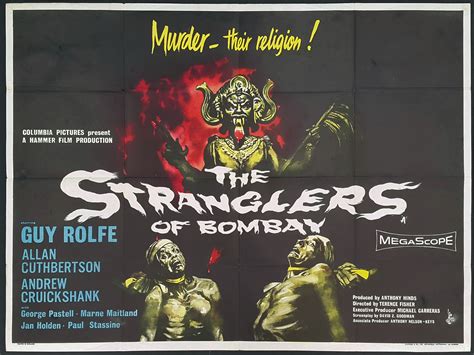 STRANGLERS OF BOMBAY (1959) Original Vintage Hammer Horror Film Movie ...