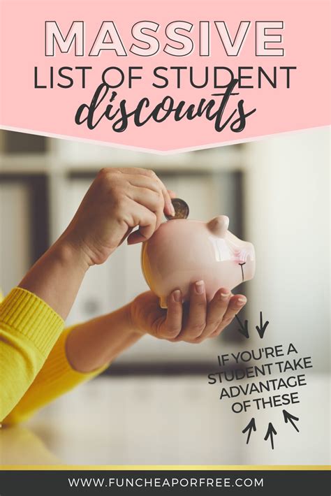 MASSIVE list of all student discounts - Fun Cheap or Free