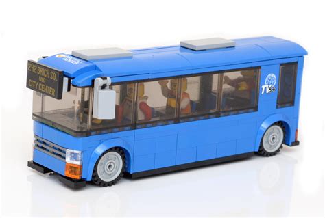 LEGO City size mini bus model from public transport of Budapest. My son ...