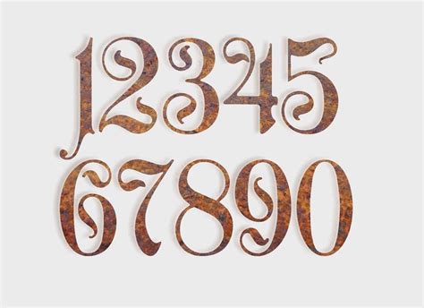 Fancy Numbers Fonts, Numbers Typography, Number Fonts, Vintage Numbers, Lettering Styles ...