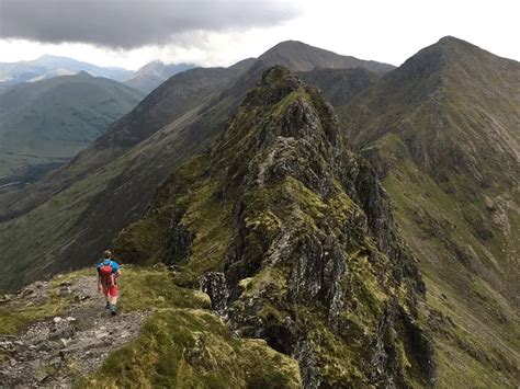 Aonach Eagach Ridge Scramble - Route Guide, Map & Images