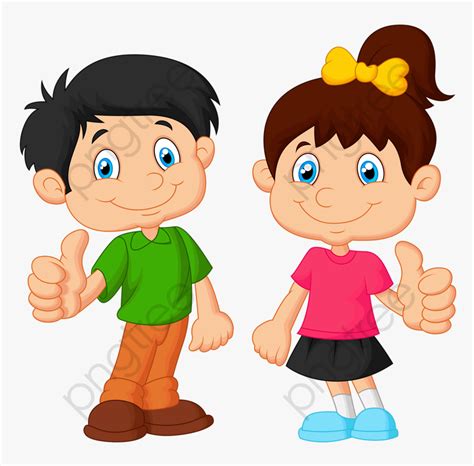 Child Boy Girl - Kids Thumbs Up Clipart, HD Png Download , Transparent Png Image - PNGitem