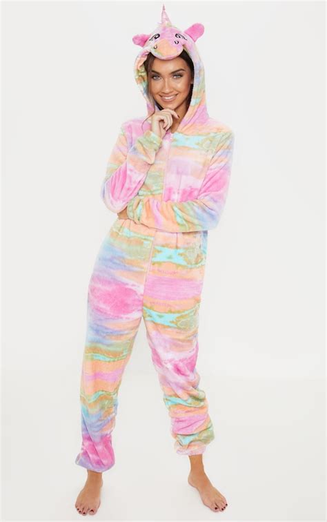 Rainbow Unicorn Onesie | Nightwear & Onesies | PrettyLittleThing